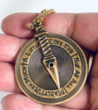 French/English Decision Necklace, Anxiety Necklace, Fidget Necklace, Spinner Necklace - Janine Design