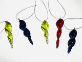 Glass Holiday Ornaments, Car Ornament, Decorations - Janine Design