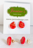Winter Earrings/ Clay Earrings, Holiday Earrings/ Christmas Earrings-BBear