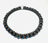Woven Bangle Bracelets, Crystals Woven Bangle - Janine Design