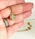 Baby You’re A Star Necklace, Pave Star Necklace, Gold Star Necklace