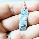 The Sun, Silver Dolphin Necklace , Gold and Silver Necklace