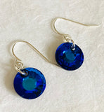 Color Beads/ Crystal Dangle Earrings - Janine Design
