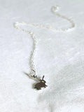Tiny Bunny Necklace, Rabbit Necklace, Animal Totem Necklace, Bunny, Sweet Bunny Necklace - Janine Design