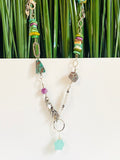 Bohemian Asymmetrical Gemstone Necklace, Boho Necklace