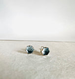 Sky Blue Topaz Studs - Janine Design
