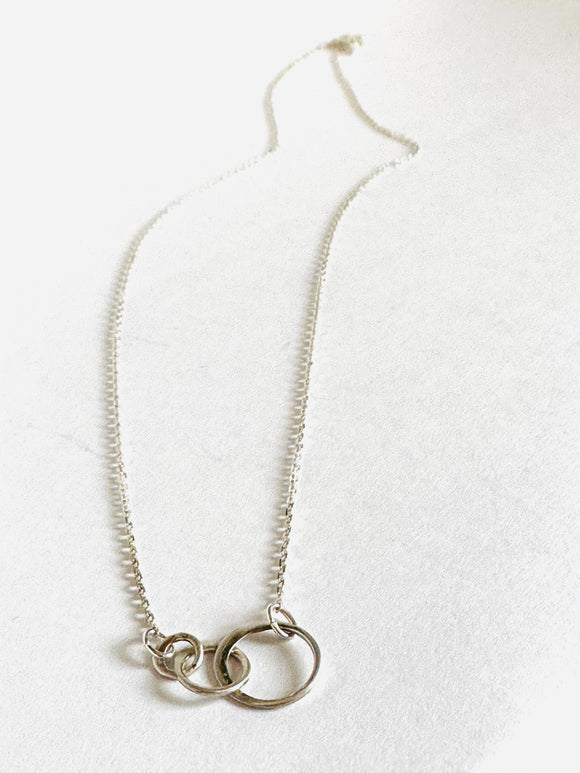 Mini Circle Necklace, Infinity Necklace, Necklace