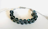 Gemstone Beaded Bracelet, Nylon Bracelet, Adjustable Bracelet - Janine Design