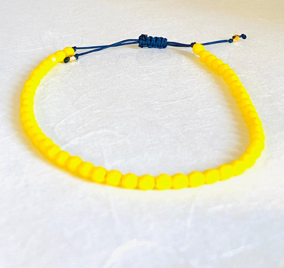 Micro Adjustable Friendship Bracelet/Glass Friendship Bracelet - Janine Design