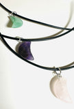 Gemstone Moon Necklace - Janine Design