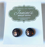 Mermaid Studs/Scale Resin Earrings/Mermaid Earrings - Janine Design