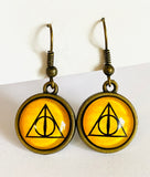 Harry Earrings/ Famous Book Necklace/ Fan Necklace - Janine Design
