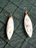 Moonstone Earrings Gemstone Teardrop Earrings - Janine Design