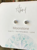 Birthstone Studs, Silver Studs, Genuine Gemstone Studs, birthday Gifts