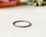 Twist Ring SS, size 8.75 - Janine Design
