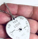Decision Necklace, Yes/No/Maybe, Fidget Necklace, Spinner Necklace - Janine Design