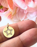 Baby You’re A Star Necklace, Pave Star Necklace, Gold Star Necklace