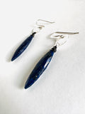 Lapis Lazuli Earrings, Silver Gemstones Earrings - Janine Design