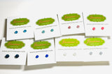 Tiny Resin Hypoallergenic Studs - Janine Design