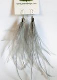 Lightweight Wispy Feather Earrings/ Long Earrings/ Statement Earrings