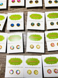 Pretty Pattern Studs/Affordable Earrings, Gift Earrings, Pattern Studs - Janine Design