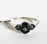 Rainbow Topaz Ring