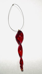Glass Holiday Ornaments, Car Ornament, Decorations - Janine Design