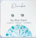Birthstone Studs, Silver Studs, Genuine Gemstone Studs, birthday Gifts