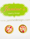 Pretty Pattern Studs/Affordable Earrings, Gift Earrings, Pattern Studs - Janine Design