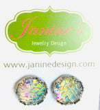 Mermaid Studs/Scale Resin Earrings/Mermaid Earrings - Janine Design