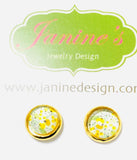 Pretty Pattern Studs/Affordable Earrings, Gift Earrings, Pattern Studs - Janine Design