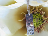 Silver Dolphin Necklace , Gold and Silver Necklace