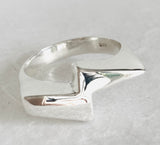 Bolt Ring, Lightning Bolt Ring, Statement Ring - Janine Design