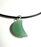 Gemstone Moon Necklace - Janine Design