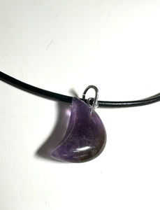 Gemstone Moon Necklace - Janine Design