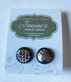 Mermaid Studs/Scale Resin Earrings/Mermaid Earrings - Janine Design