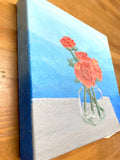 Painting on Canvas “Waterwall”, Fine Art Painting, Abstract Acrylic Painting - Janine Design