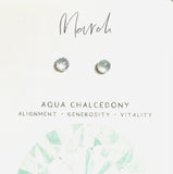 Birthstone Studs, Silver Studs, Genuine Gemstone Studs, birthday Gifts