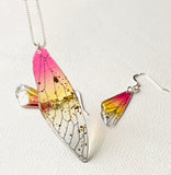 Wing Set, Resin Wing, Wing Jewelry, Butterfly Wing Necklace Set