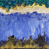 Painting on Canvas “Golden Ocean” - Janine Design