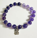 Gemstone Stretch Bracelet-Labradorite, agate, Calcite, Chalcedony Gemstone Stretch Bracelet