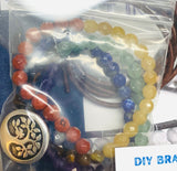 Single Wrap Bracelet Kit-DIY kit, Gemstone Bracelet Beading Kit, Beading Kit , DIY - Janine Design