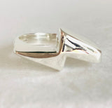Bolt Ring, Lightning Bolt Ring, Statement Ring - Janine Design