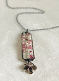 Tourmaline Necklace, Flower Necklace - Janine Design