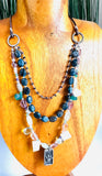 Triple Gemstone Power Necklace/ Animal Lover Necklace