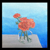 Painting on Canvas “Waterwall”, Fine Art Painting, Abstract Acrylic Painting - Janine Design